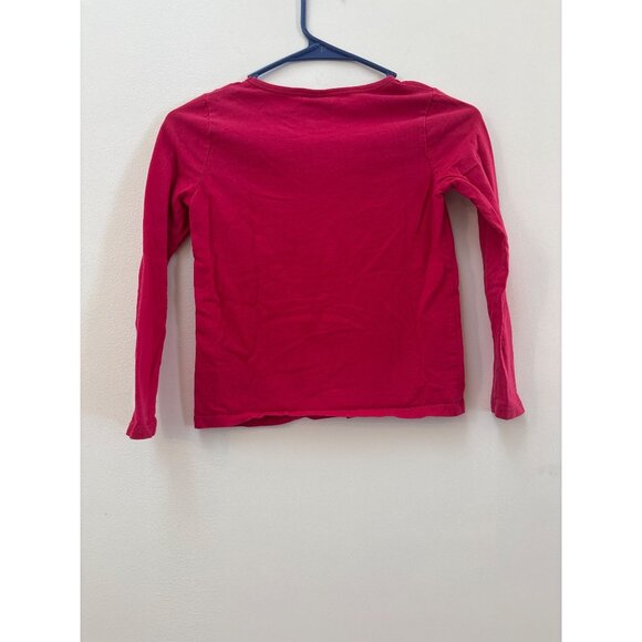 Mini Boden Girls Red Long-Sleeve Embroidered Cotton Top Size 7-8Y - Picture 3 of 4